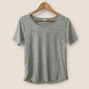 Ichi Splatter Cotton Short Sleeve Tee